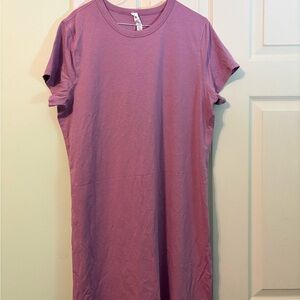 Simple Mauve Tee Dress